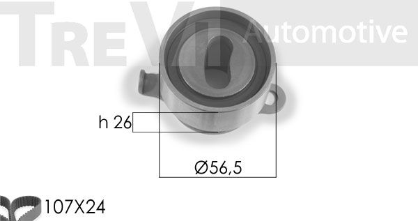 TREVI AUTOMOTIVE paskirstymo diržo komplektas KD1154